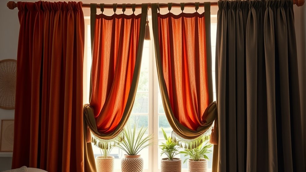 boho velvet drapes list
