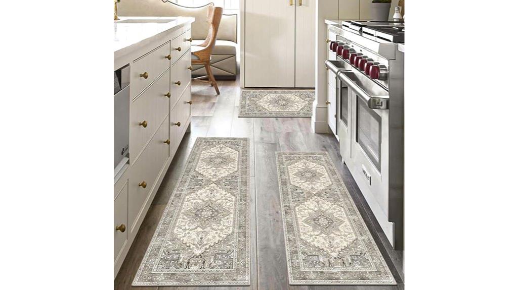 boho washable kitchen rugs