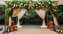 boho wedding backdrop ideas