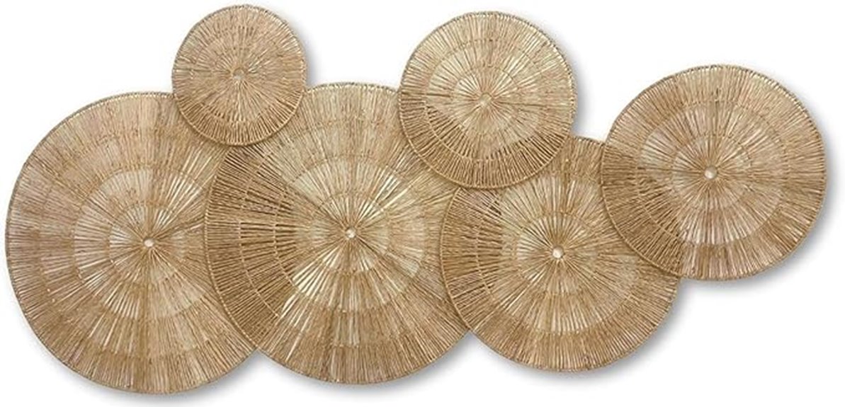 boho wicker wall baskets