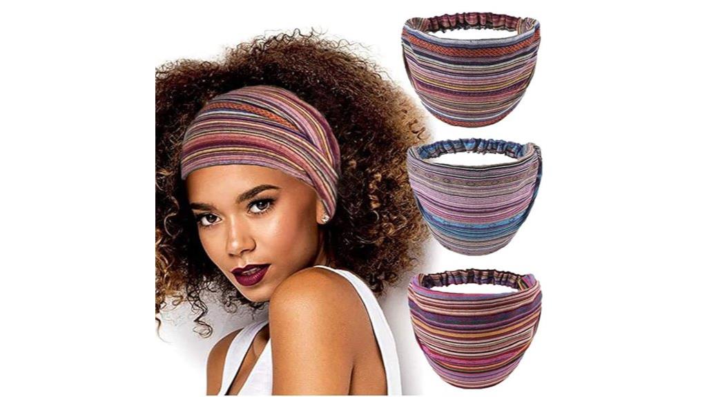 boho wide headbands set
