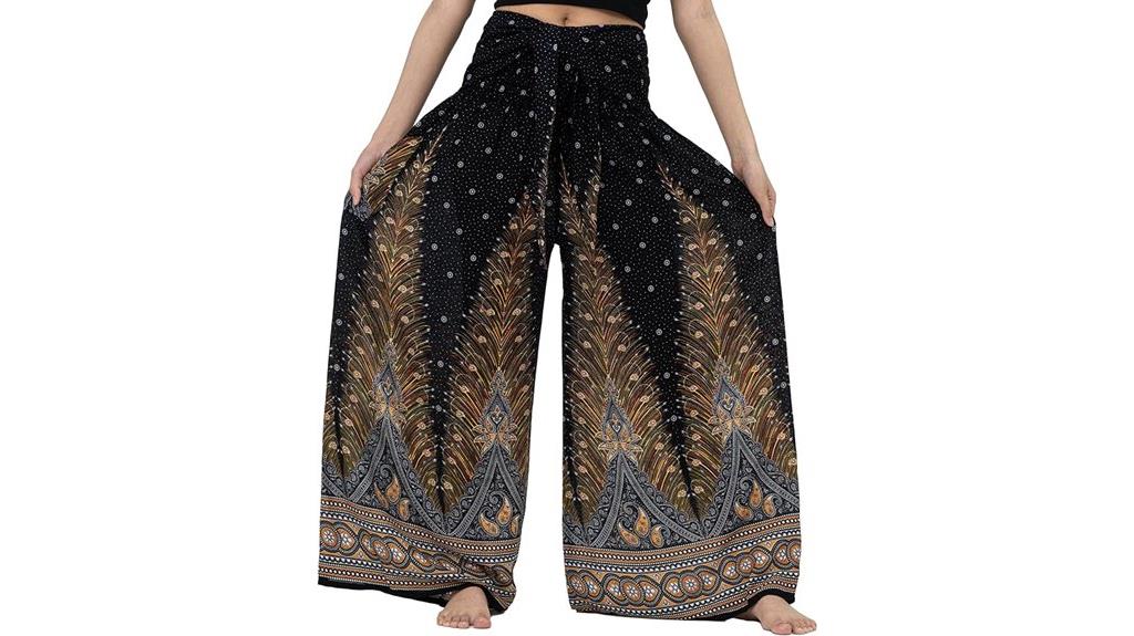 boho wide leg pants
