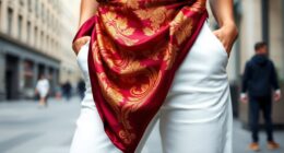 bold waist silk scarves