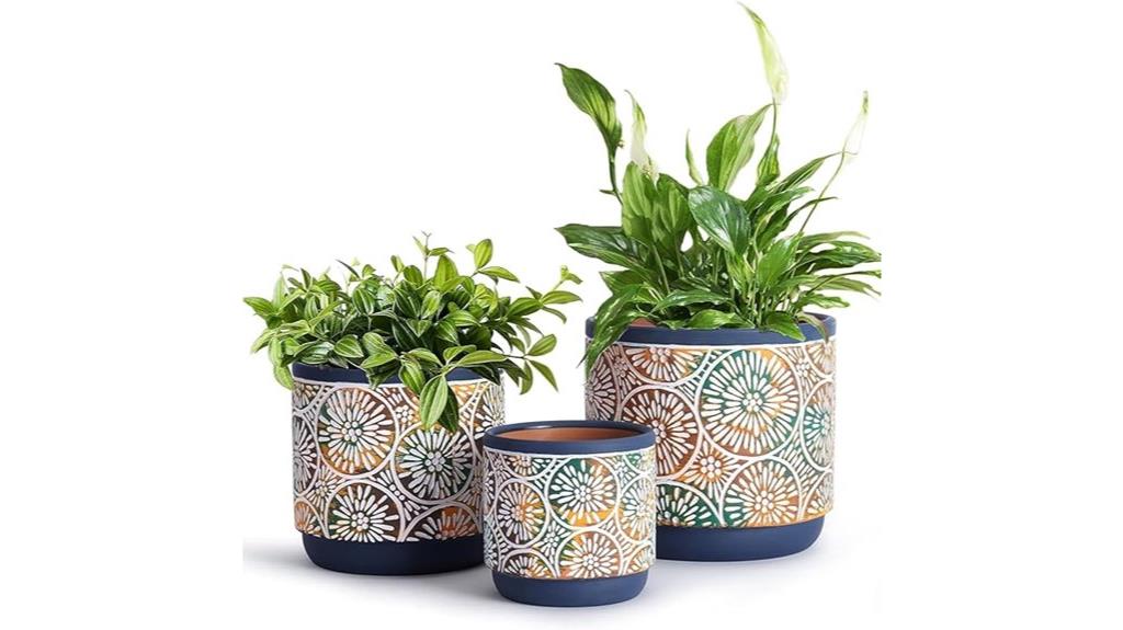 ceramic plant pots set
