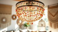 chic bohemian beaded chandeliers