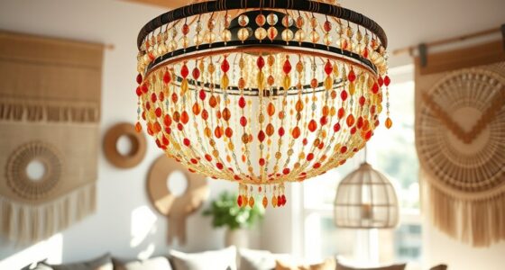 chic bohemian beaded chandeliers