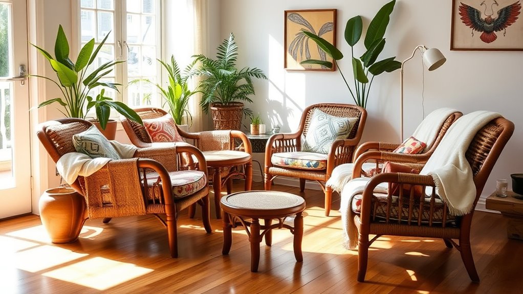 chic boho accent chairs
