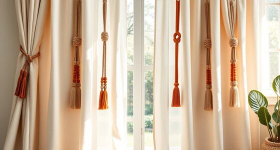 chic boho curtain tiebacks