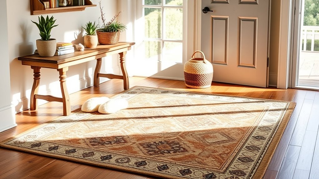 chic boho entry rugs