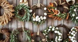 chic boho holiday wreaths