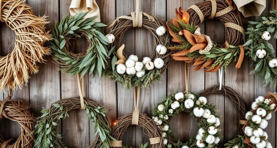 chic boho holiday wreaths