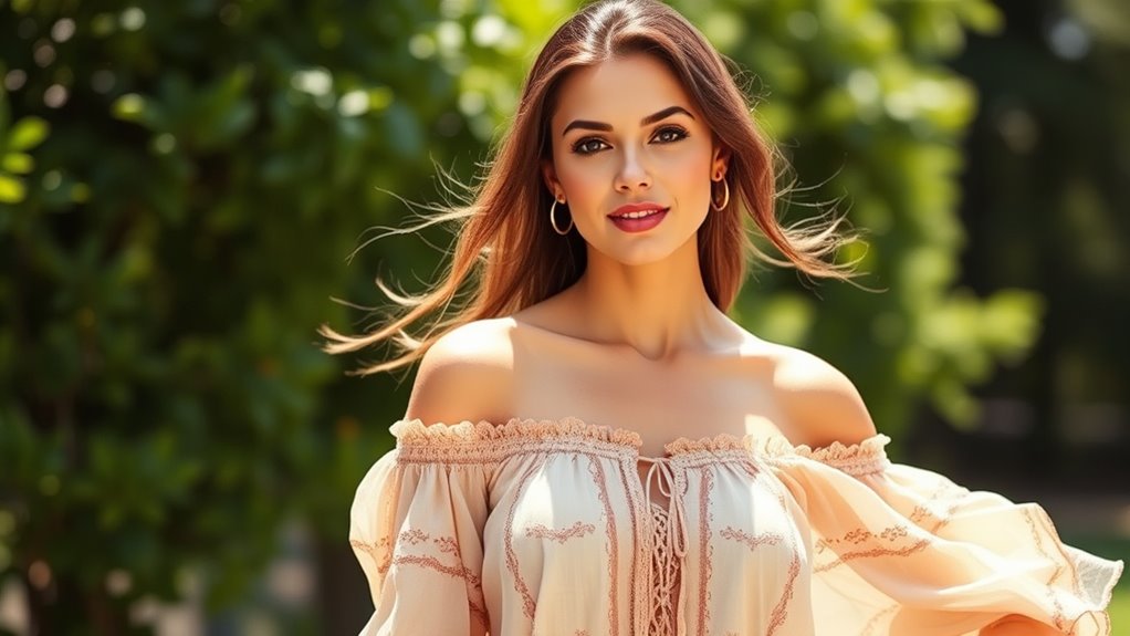 chic boho off shoulder tops
