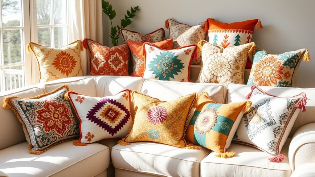 chic boho pillow covers
