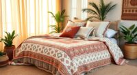 chic boho queen bedding