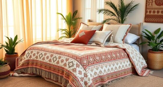 chic boho queen bedding