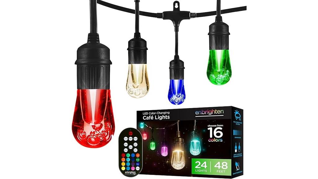 color changing outdoor string lights