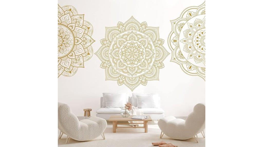 colorful mandala wall decals