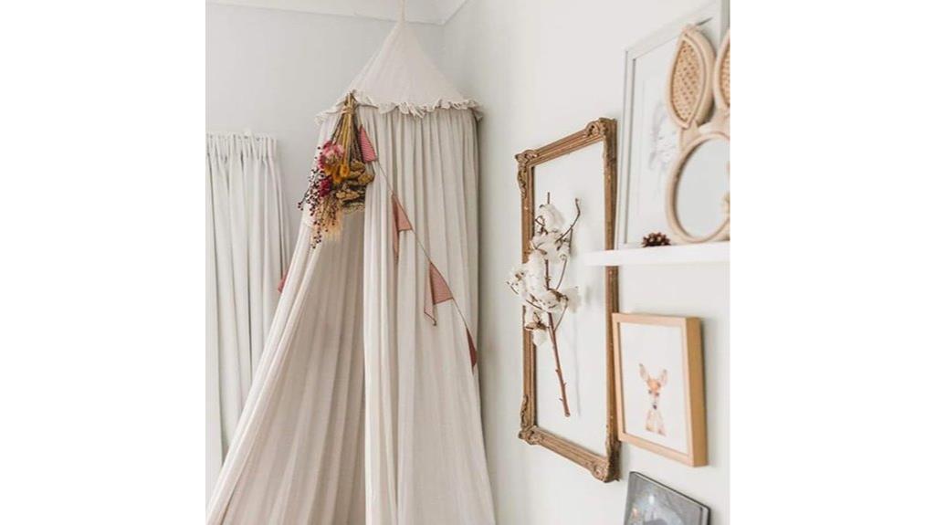 cotton kids bed canopy