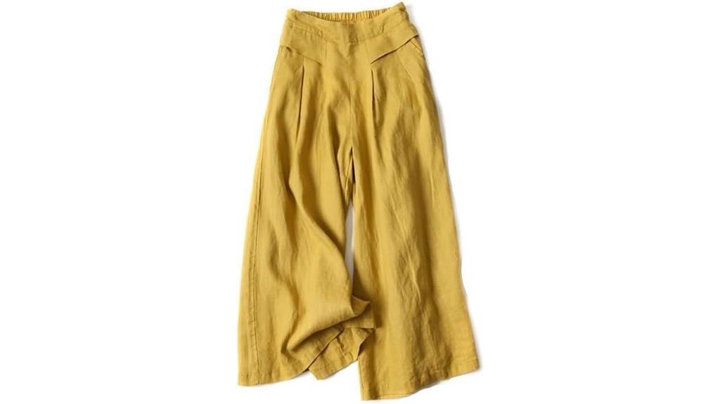 cotton linen palazzo pockets