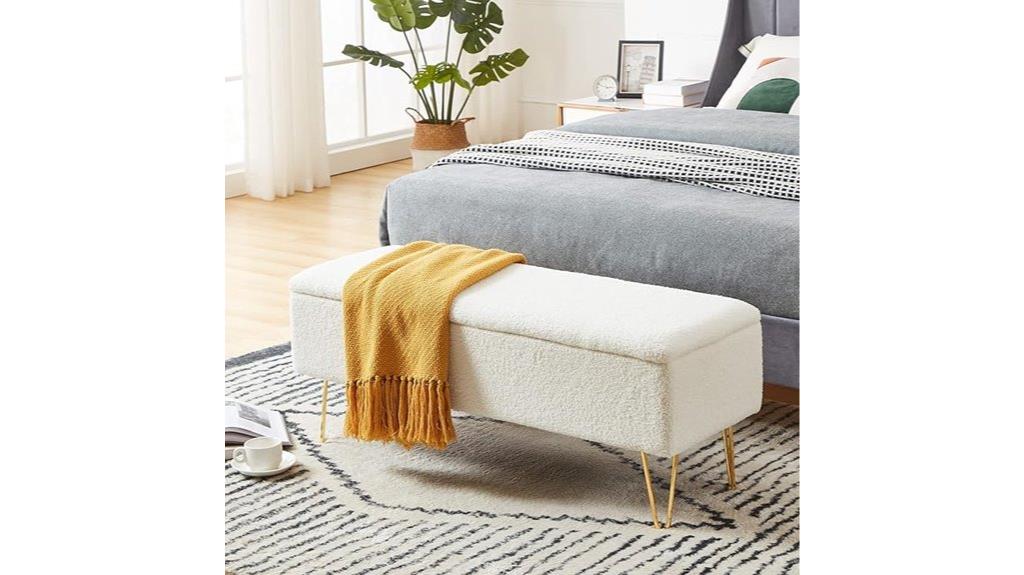 cozy castle storage bench