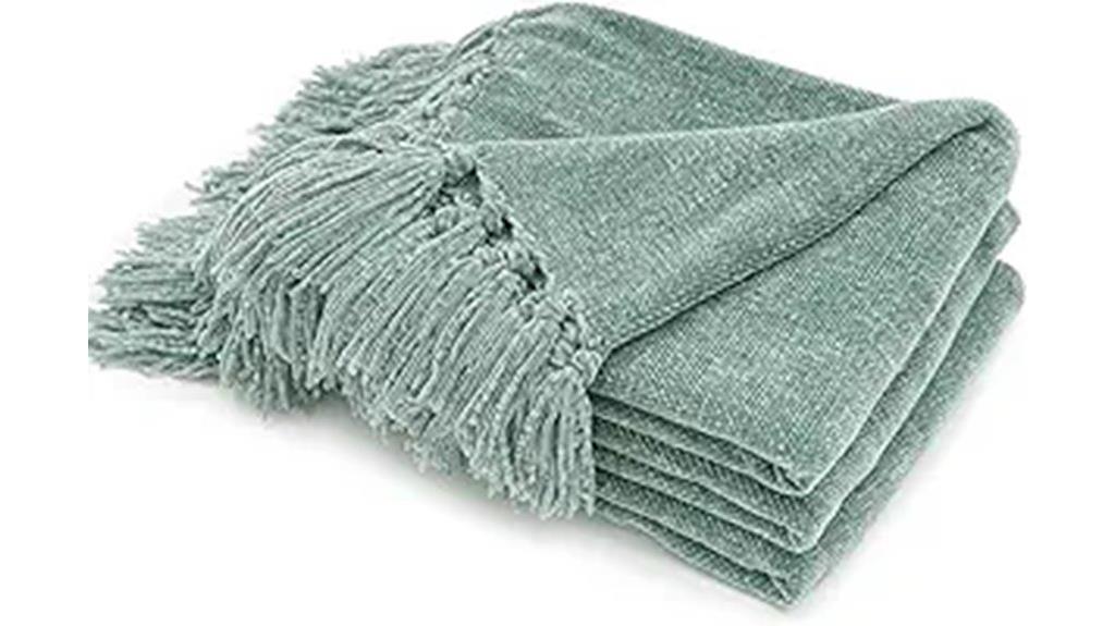 cozy chenille throw blanket
