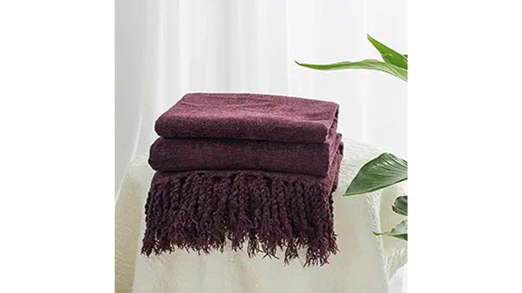 cozy tassel couch blanket