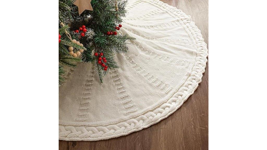 cream braided cable knit