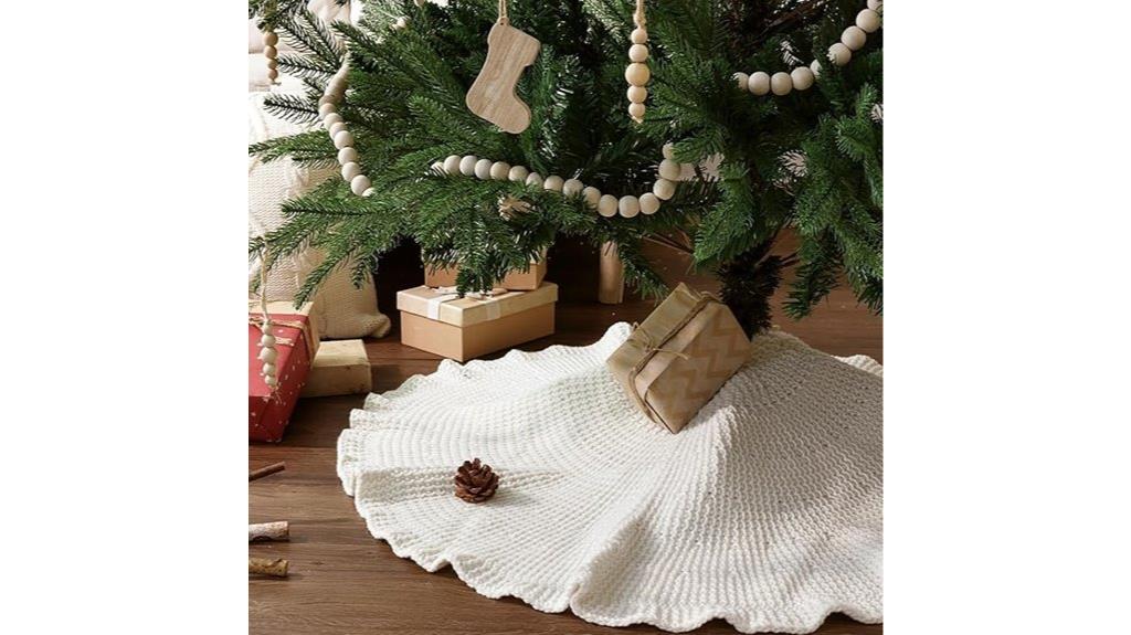 cream white cable knit