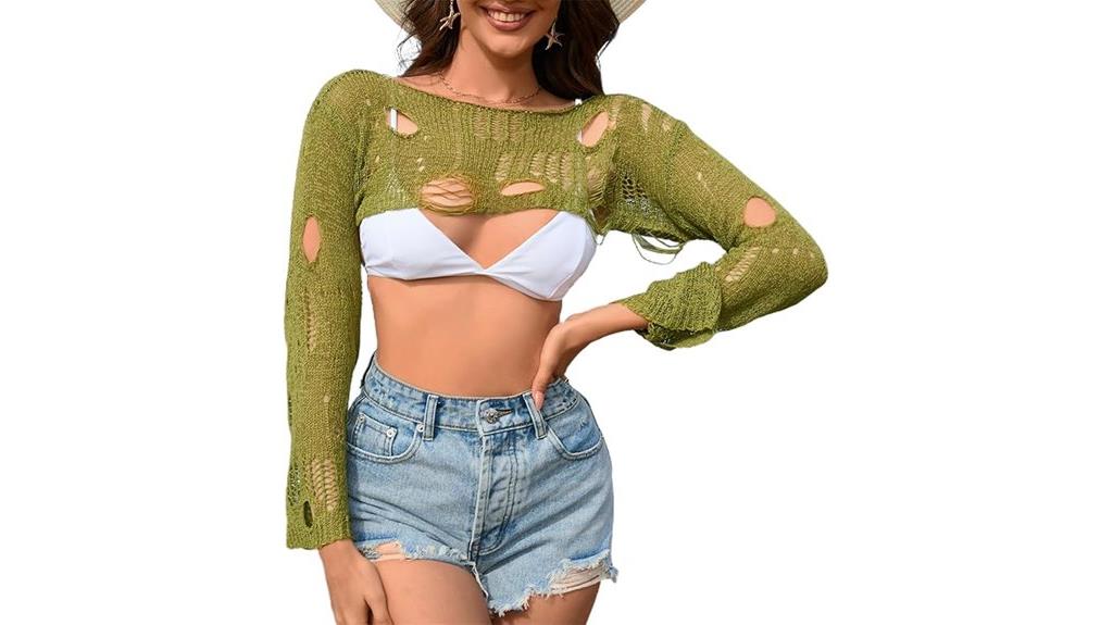 crochet y2k crop top