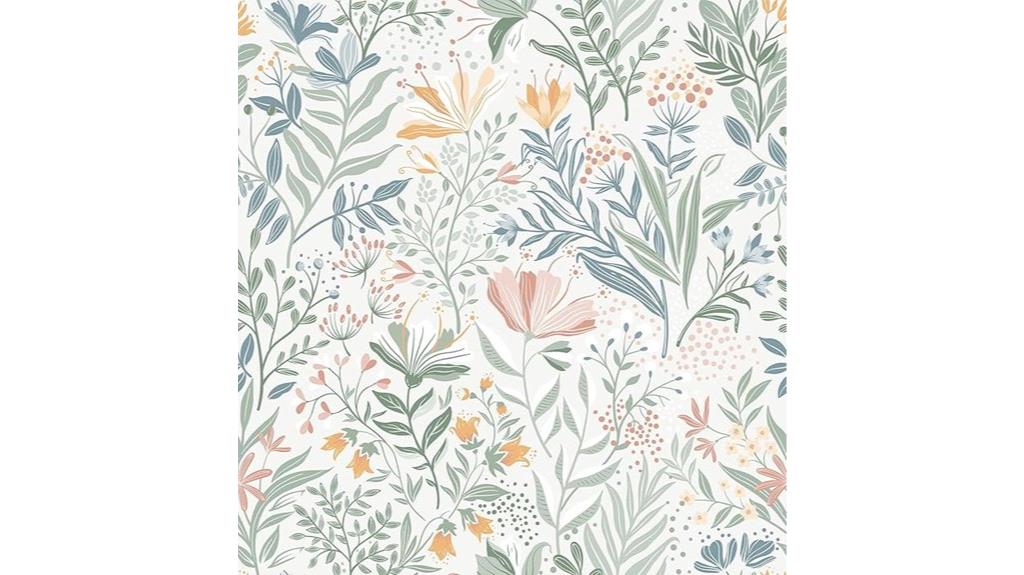 decorative botanical wall covering