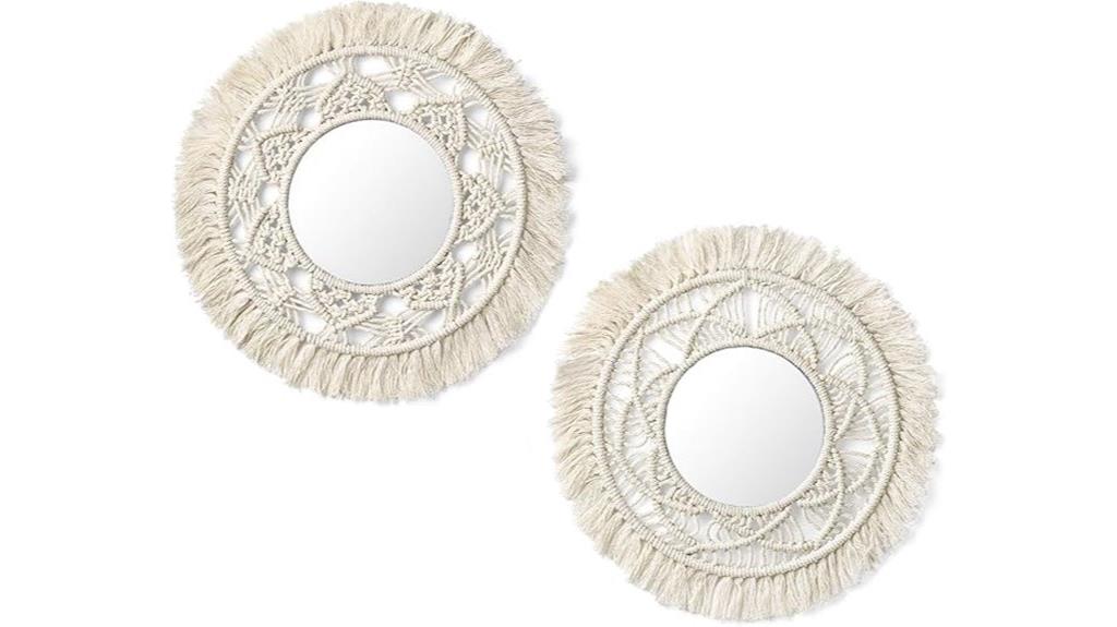 double pack macrame mirrors