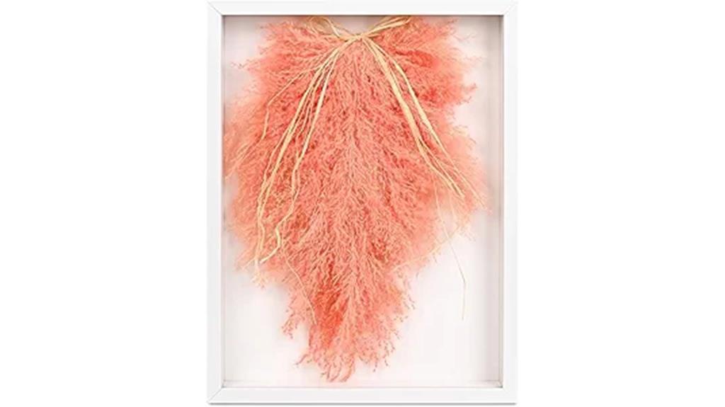 dried pampas wall art