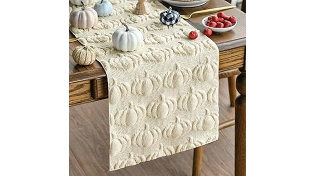 elegant autumn table runner