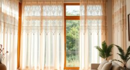 elegant sheer boho curtains