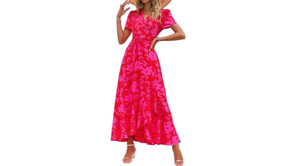 elegant summer floral maxi