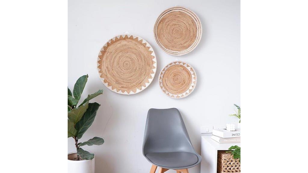 extra large boho wall baskets
