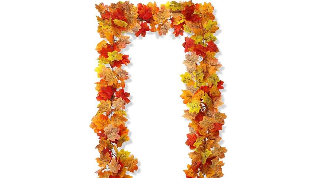 fall leaf garland 6 5ft