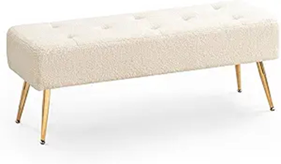 faux fur boho ottoman