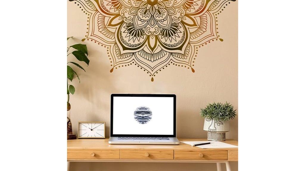 floral mandala wall decals