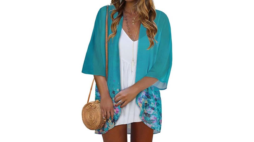 floral summer kimono cover up