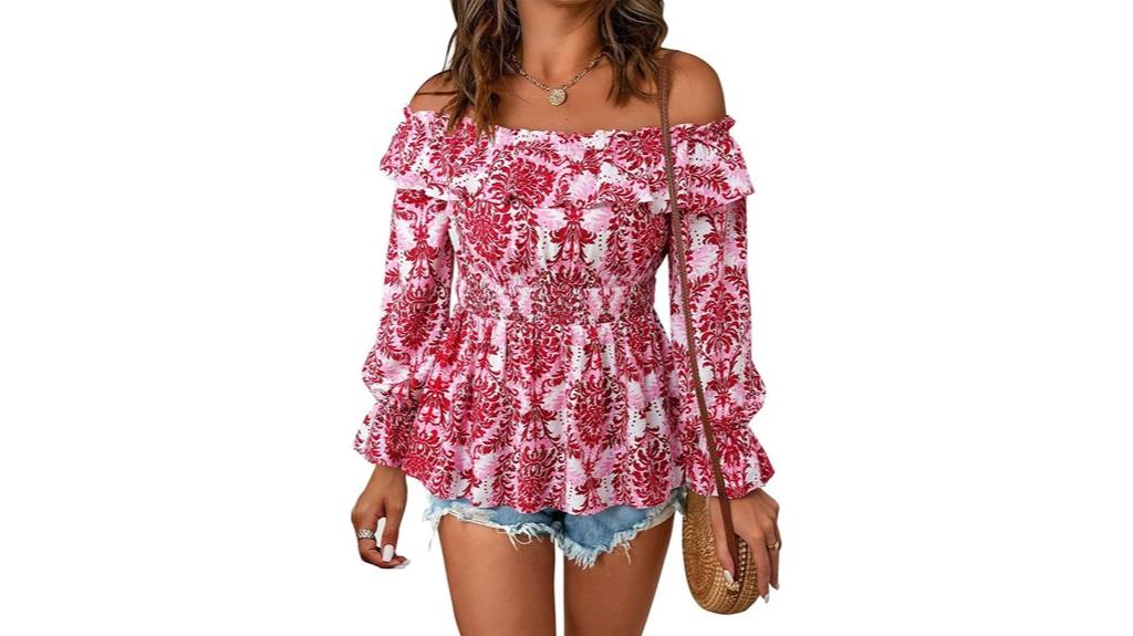 gaharu women s ruffle blouse