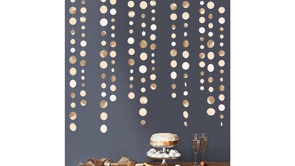 gold champagne party garland