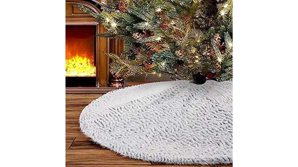 gray 48 inch tree skirt