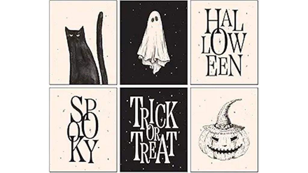 halloween wall art set