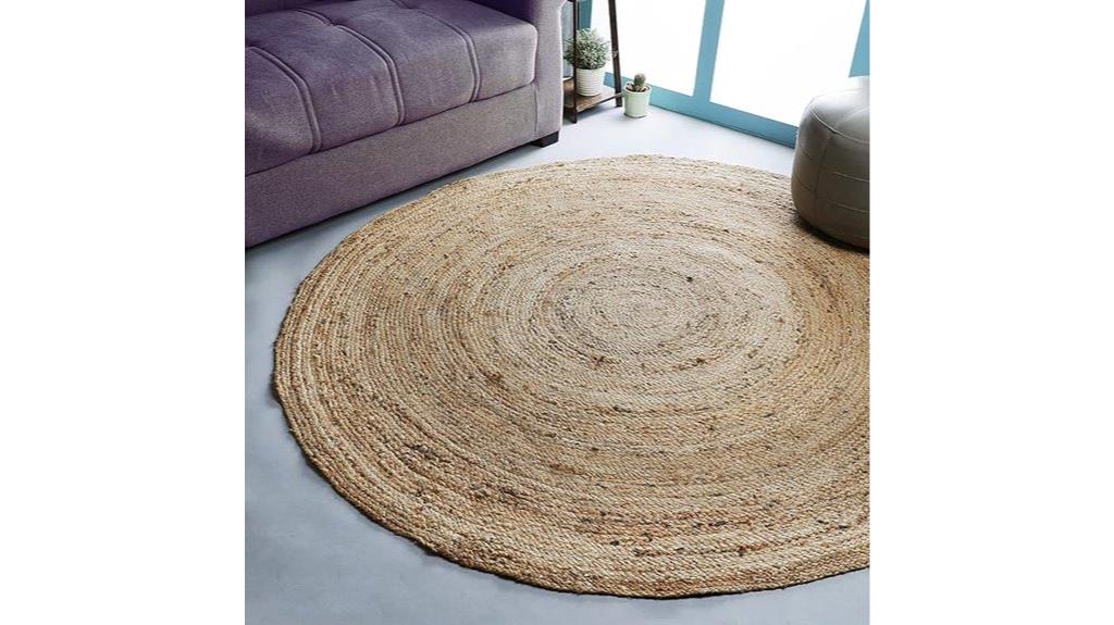 handmade jute round rug