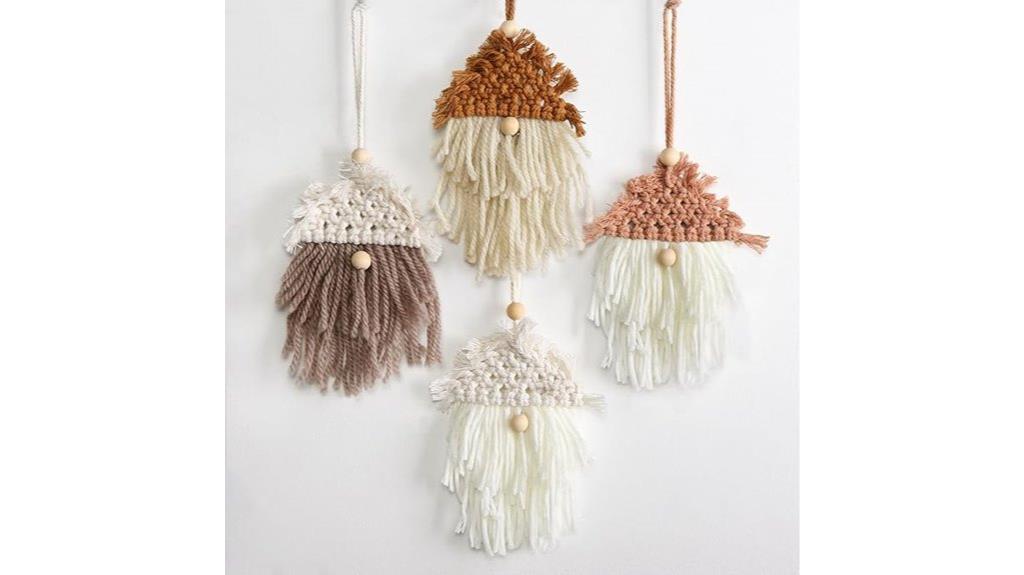 handmade knitted christmas ornaments