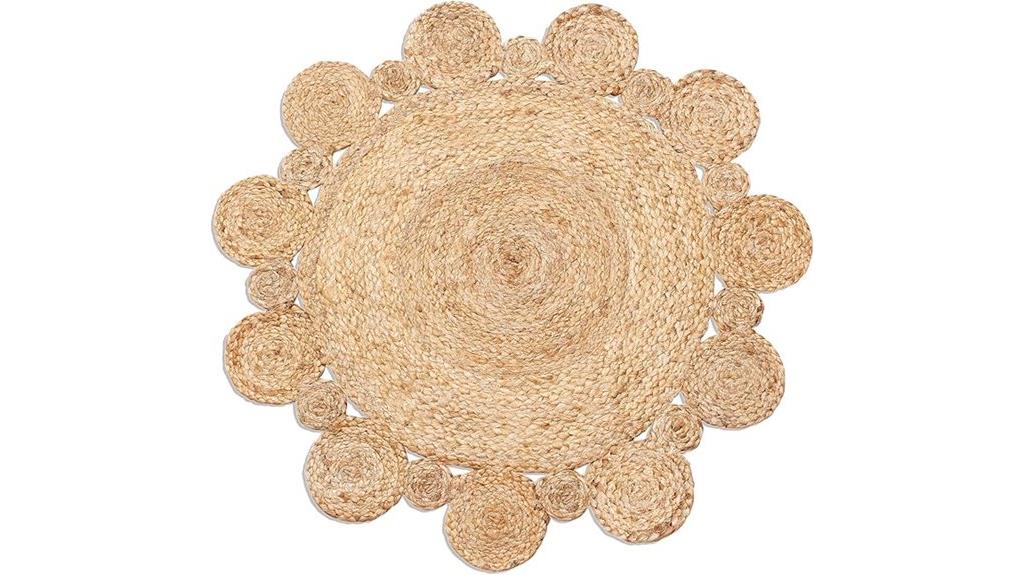 handwoven indian jute rug