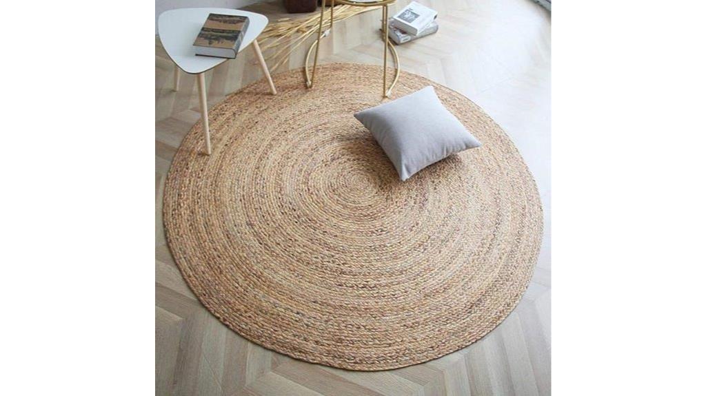 handwoven jute rug