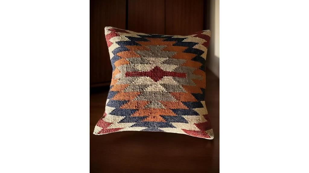 handwoven vintage kilim pillow
