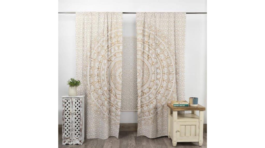indian bohemian elephant curtains